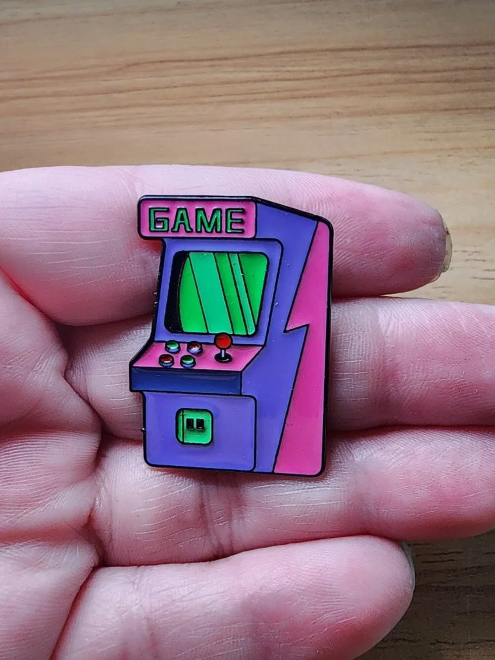 Game Console, Controllers Set of 4 Enamel Brooch Lapel Pin.